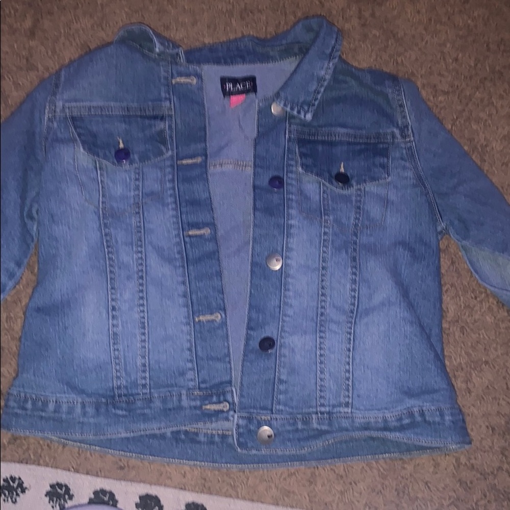 blue kids jean jacket